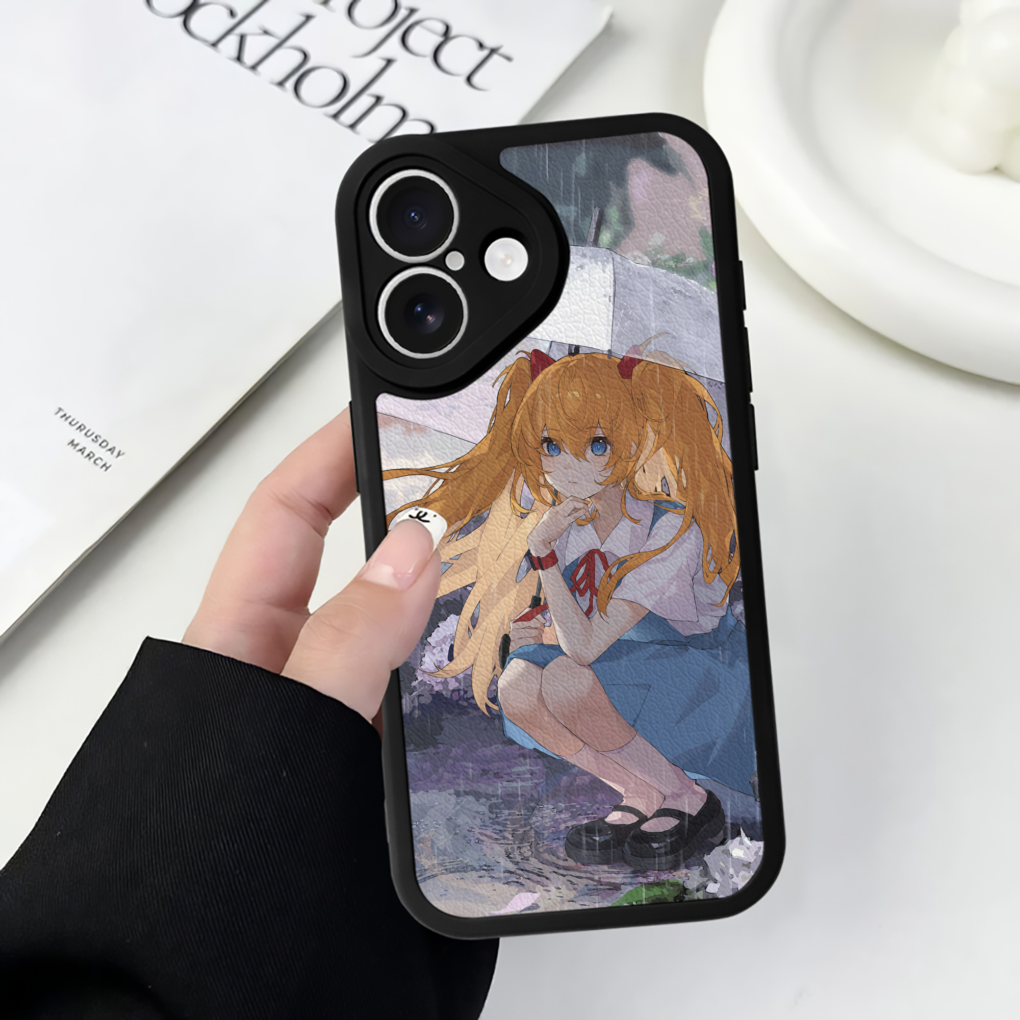 （画像用） EVA 新世紀エヴァンゲリオン 【iPhone 16シリーズ対応】シリコンスマホケース（レザー調） 材質：シリコン